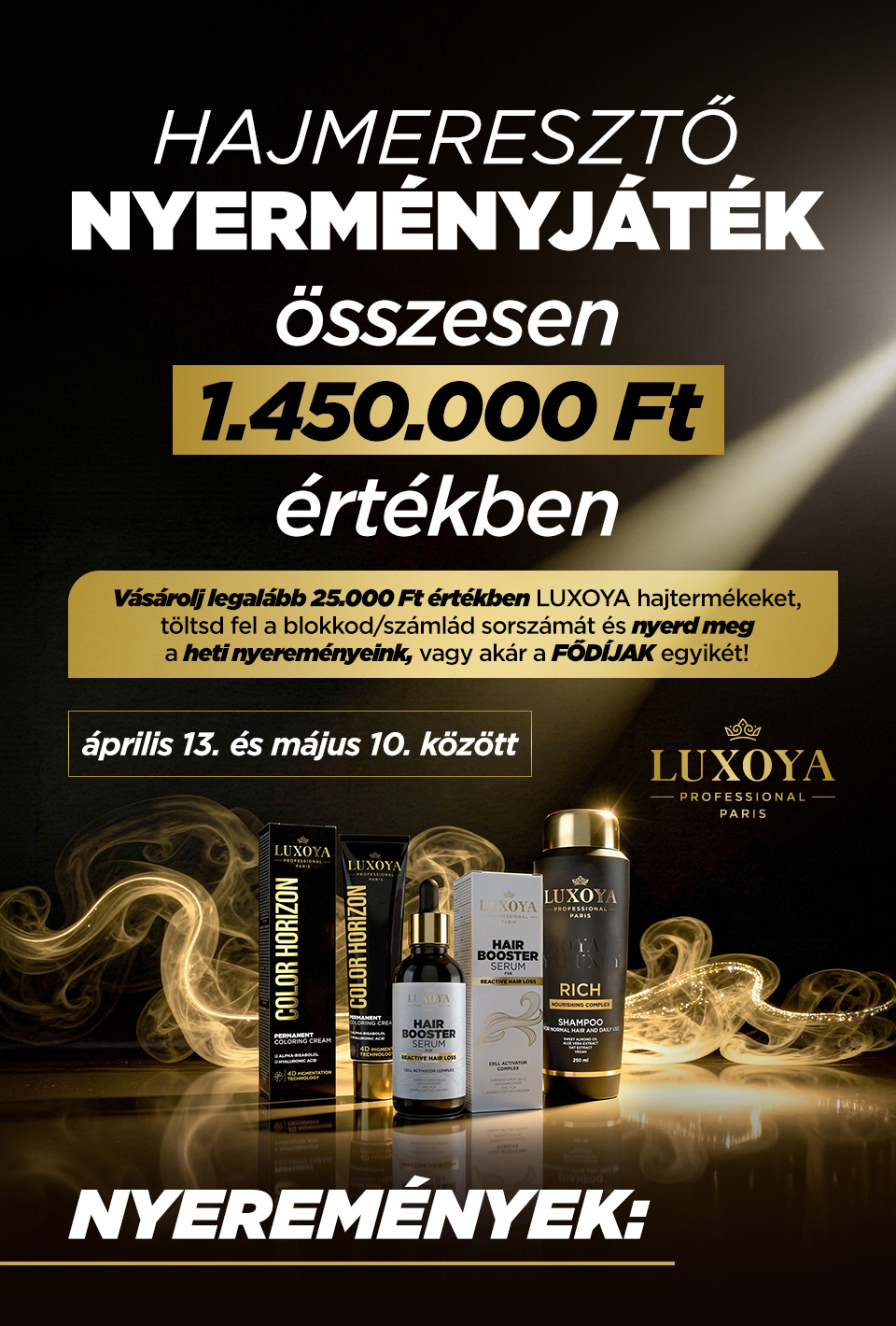 LUXOYA Nyereményjáték