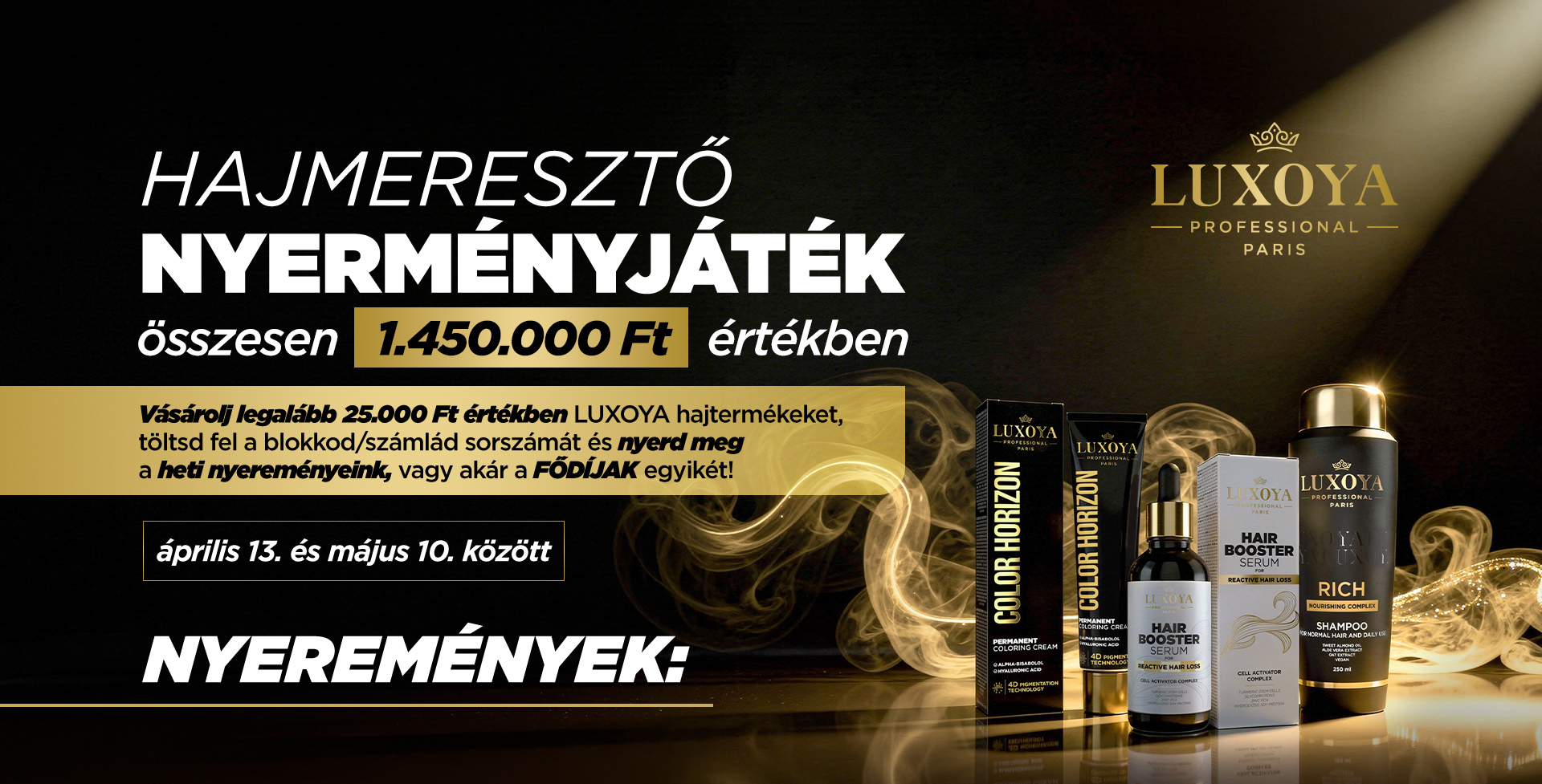 LUXOYA Nyereményjáték